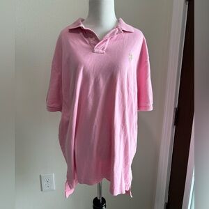 Y2K Pink Men’s Ralph Lauren Polo Size Large